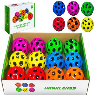 HANKLENSS Space Bouncy Ball - Super Bouncy Balls for Kids - Big Bouncy Balls for Athlete Training and Sensory Play - Extreme High Bouncing Ball