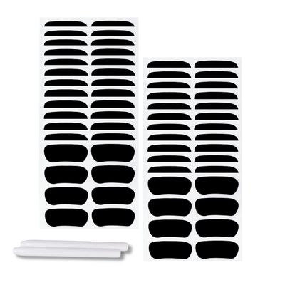 100 Pairs Sports Eye Black Stickers Set for Softball, Football, Lacrosse, Baseball Party Favors - Eye Stickers with 2 Pencils for Party Game Day Sports Supplies (Black)