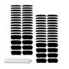 100 Pairs Sports Eye Black Stickers Set for Softball, Football, Lacrosse, Baseball Party Favors - Eye Stickers with 2 Pencils for Party Game Day Sports Supplies (Black) view 1