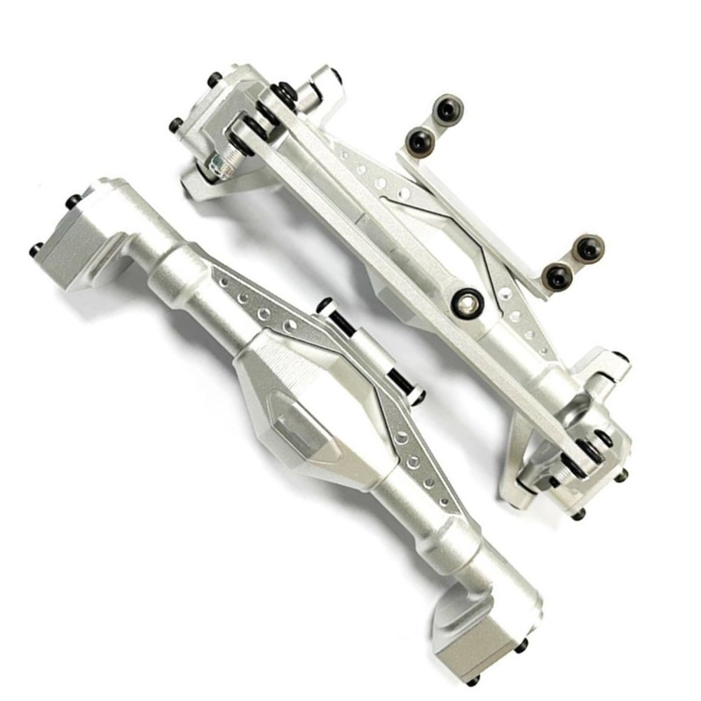 RC Vehicle Axles Compatible with Axial for UTB18 1/18 RC Car Part RC Car Accessories RC Upgrade Part Aluminum Alloy Front Rear Axle Shell(Color3)