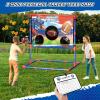 2-in-1 Football Target Toss Game,Soccer Football Games for Kids,Indoor Soccer Ball, 0utdoor Toys for Kids 8-12 with 2 Footballs & 2 Soccer Balls, Backyard Games,Party Family Game view 2