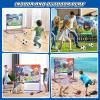 2-in-1 Football Target Toss Game,Soccer Football Games for Kids,Indoor Soccer Ball, 0utdoor Toys for Kids 8-12 with 2 Footballs & 2 Soccer Balls, Backyard Games,Party Family Game view 4