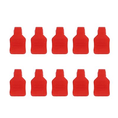 POENVFPO RC Car Body Clips, Silicone Iron RC Car Body Clip Pins with Fixing Mount Protective RC Body Clips for 1/18 RC Car (Red)