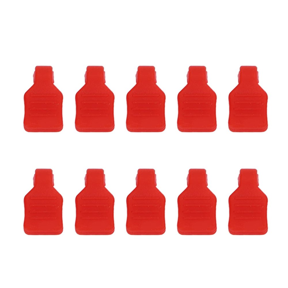 POENVFPO RC Car Body Clips, Silicone Iron RC Car Body Clip Pins with Fixing Mount Protective RC Body Clips for 1/18 RC Car (Red)