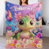 Artsadd Personalized Baby Blankets for Boys Girls with Name Custom Sea Turtle Name Blanket for Kids Baby Customized Toddler Receiving Blankets Baby Gifts for Infant Newborn Birthday Christmas S view 4