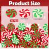 JUNEBRUSHS 65Pcs Large Christmas Erasers for Kids Bulk, Cute Candy Cane Pencil Erasers Novelty Holiday Erasers for Student Classroom Rewards Christmas Prizes Gifts Stocking Stuffers view 2