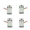 2/4/8 pcs Parts Compatible Block servo Dual Output Shaft 360 Degree Angle(4pcs servo) view 1