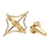 Alloy Gyroscope, Stress Relief Fingertip Toy, Adult Decompression Gyro Toy with Multiple Loops of Rope, Overcome and Fascinates Adults, Colorful Metal Frame,Stainless view 2