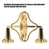 Alloy Gyroscope, Stress Relief Fingertip Toy, Adult Decompression Gyro Toy with Multiple Loops of Rope, Overcome and Fascinates Adults, Colorful Metal Frame,Stainless view 4