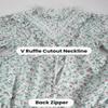 FCCAM Prairie Colonial Dress Girls Long Sleeve Pioneer Dress Costume Floral Pioneer Girl Laura Ingalls Wilder Green L view 4