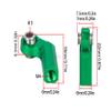 1/10 RC Crawler Rod Ends,4pcs M4 Aluminum Chassis Link Steering Rod Straight Rod Ends/Bend Rod Ends for 1/10 RC Crawler SCX10 TRX4 Capra VS4-10 Wraith (Bend 7mm Green) view 2