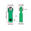 1/10 RC Crawler Rod Ends,4pcs M4 Aluminum Chassis Link Steering Rod Straight Rod Ends/Bend Rod Ends for 1/10 RC Crawler SCX10 TRX4 Capra VS4-10 Wraith (Bend 7mm Green) view 3