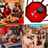 8 Pcs Dice Tray Game Set Includes 1 Red Velvet PU Leather Octagon Dice Roll Tray, Felt Lined PU Leather Dice Cup with 6 Dot Dices for Bar Party Dice Games view 4