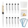 100 Sets 3ml Colostrum Syringes,Colostrum Collector kit Include 100 3ml Syringe with Cap, Sticker, Clear ziplock Bag and a Measuring Cup view 1