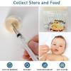 100 Sets 3ml Colostrum Syringes,Colostrum Collector kit Include 100 3ml Syringe with Cap, Sticker, Clear ziplock Bag and a Measuring Cup view 4