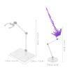 Abaodam Action Figure Display Stand with Energy Effect Base for Anime Model Collectible Doll Holder and Desktop Display Support 5.51X4.72X1.96In view 2