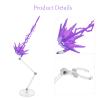 Abaodam Action Figure Display Stand with Energy Effect Base for Anime Model Collectible Doll Holder and Desktop Display Support 5.51X4.72X1.96In view 3