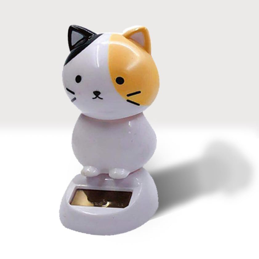 1Pc Solar Wobble Figures, Solar Dancing Cat, Bobble Head Cat Ornaments, Innovative Cat Solar Figure Statue Car Dashboard Decorations Ornaments Solar Bobble Head Figures Statues Bobbleheads and Busts