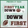First Year Down Decal - Football Birthday Backdrop Sign, Boy 1st Birthday Party Decor view 2
