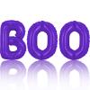 Purple Halloween Balloons BOO Balloon Letters Banner Balloons for Halloween Themed Party Decoration Supplies Birthday Decoration Decor Ballons Arch Kits Party Balloon Set 3pcs view 1