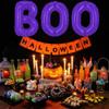 Purple Halloween Balloons BOO Balloon Letters Banner Balloons for Halloween Themed Party Decoration Supplies Birthday Decoration Decor Ballons Arch Kits Party Balloon Set 3pcs view 4