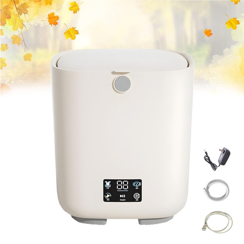 8L Travel Washing Machine 9.5X9.5X13in Mini Laundry Washer For Cleaning Sock, Underwear, Baby Clothes, Convenience And Efficiency, Space Saver