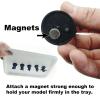 6PCS Metal Trays Set Compatible with oTTRPGo Miniatures Storage Case,Sturdy Material and Good Hand Feeling. (Blue) view 3