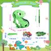 Dinosaur Piata for Boys, Piata de Dinosaurio para nios with 12pcs Paper Glasses, Confetti, Wood Stick and Blindfold, Dino Piata for Birthday Party Decorations (16"*13"*3.5") view 2