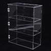 3 Tier Display Cases for Collectibles Toys, Acrylic Display Case Display Storage Box Rectangle, Wall-Mounted Dustproof Clear Showcase Holder for Collectibles Action Figure(11.02*4.72*14.17inch) view 3