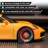 12PCS Car Wall Mount Vertical Collectible Car Display Shelves Moldes Car Display by Wheel on Wall Car Storage Organizer for Car Enthusiast (12) view 3