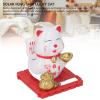 Lucky Cat, Solar Powered Cute Waving Cat, Lucky Cat Waving Arm Set,Vivid and Lovely Chinese Cat,Solar Fortune Cat Statue Decorations for Front Desk Car Business Openings (White) view 4