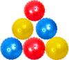 AppleRound 4 Soccer Balls + 6 Knobby Balls, 5-inch Soccer Balls Bundle with 7-inch Knobby Balls for Toddlers and Kids - with Pump view 4