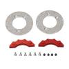 Nurnesy RC Wheel Brake Disc, RC Aluminum Disc Brake Caliper Set, 1.4 Inch, Highly Simulated RC Brake Disc for 1/10 RC Cars view 1