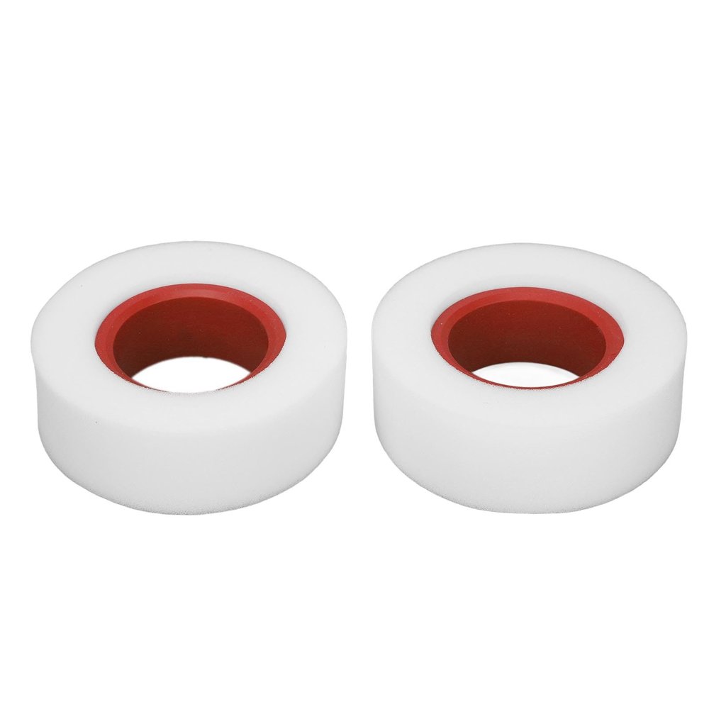 2pcs RC Tire Foam Dual Stage Soft Foam Inserts Replacement Accessory for 2.2 Inch Tires 1/10 1/8 RC Crawler (Red)