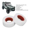 2pcs RC Tire Foam Dual Stage Soft Foam Inserts Replacement Accessory for 2.2 Inch Tires 1/10 1/8 RC Crawler (Red) view 3