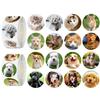 UVUXO 600 Pcs Cat and Dog Stickers for Kids- 1.5 Inch Round Sticker Roll 16 Tyles Cute Puppy and kitten Kindergarten Teacher Stickers for Kids Birthday Party School Reward Giveaways view 1