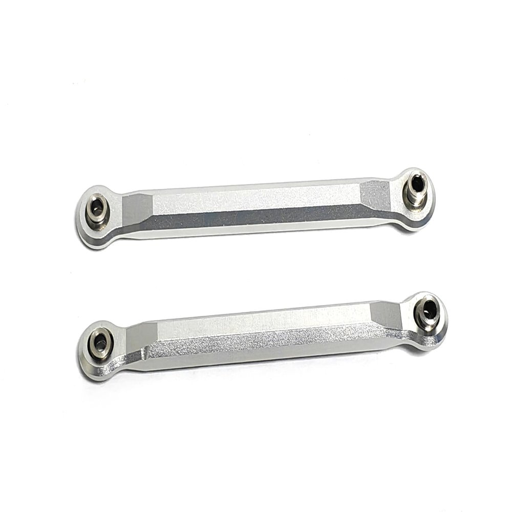 KEBEILEE CNC Aluminum7075 Toe Links Front for Traxxas MAXX Slash 1:8 6S #8948 (Silver)