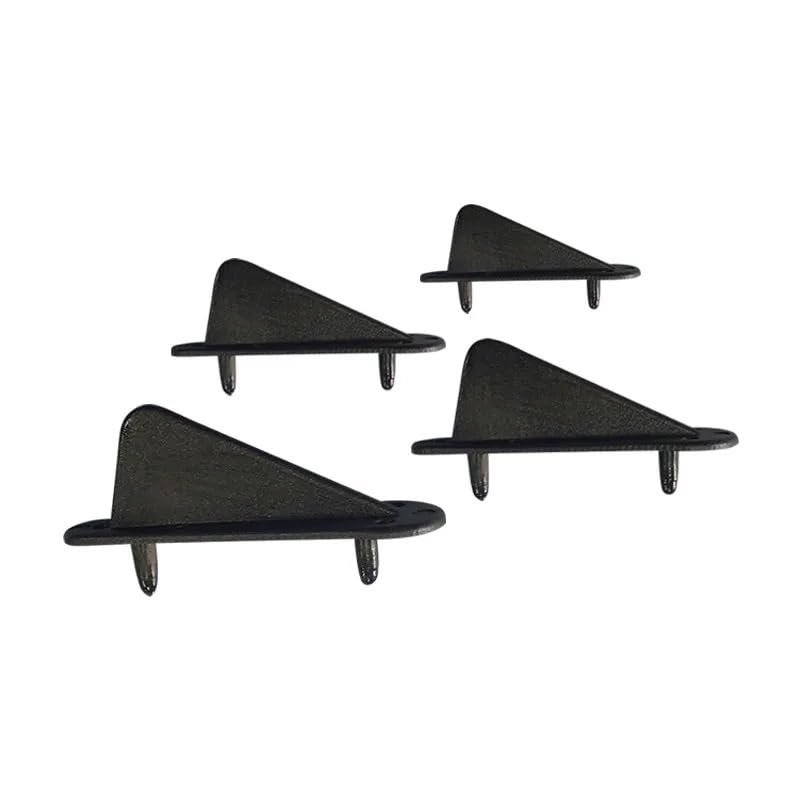 StiNGZjdM 10 pcs Triangular Nylon Fixed Tip Protector Wing Retainer Skids Protecting Corner for RC Aircraft Model Accessories(10 pcs Small Black)