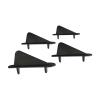 StiNGZjdM 10 pcs Triangular Nylon Fixed Tip Protector Wing Retainer Skids Protecting Corner for RC Aircraft Model Accessories(10 pcs Small Black) view 1