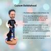 Custom Bobblehead Funny Figurine of a Man with Fishes Best Dad Ever T-Shirt Toy for Private Collectibles Sculpture Each nches Handmade Clay bobbleheads view 4
