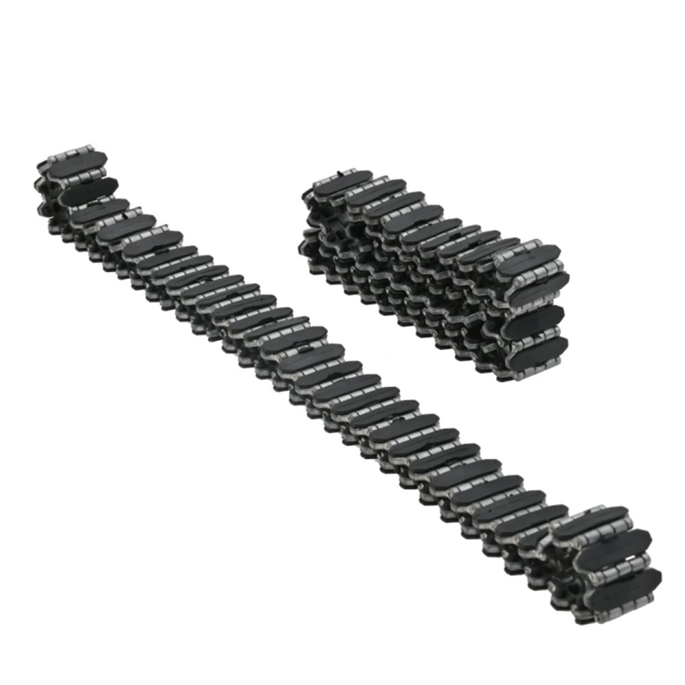 Stylebest Full Scale Model Track Parts with Plastic Aluminum Alloy Chain Wheel, Compatible with WPL E 1 GAZ 71 Toy Parts, RC Accessories Crawler RC Tracks