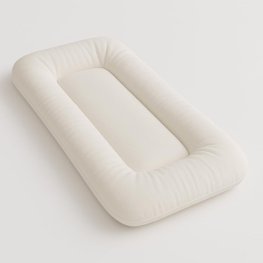 100% Cotton Extra Soft Newborn Baby Cocoon Nest (Branco)