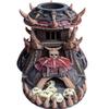 Barbarian Orc 3D Printed Dice Tower- Mythic Roll by Unchained Games | DnD Player Gift | D20 Dice Roller - Unleash Your Fury!!!! (31.) Glow in Dark-Blue) view 1