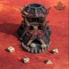 Barbarian Orc 3D Printed Dice Tower- Mythic Roll by Unchained Games | DnD Player Gift | D20 Dice Roller - Unleash Your Fury!!!! (31.) Glow in Dark-Blue) view 4