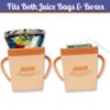 Mommy's Helper Juice Pal Insulated Juice Box Holder, Keeps Drinks Cold, Spill-Proof, Rubberized Handles, Dishwasher Safe, Adorable Main Squeeze Graphic, Ideal for Kids (Coastal Coral) view 2