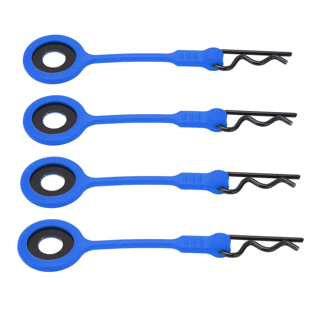 Qiilu Bodyps Scaled Car Body Bodyps 1/10 4PCS Bodypss:n & Silicone Bodyixedps Retaineror 1/10odel Car - Bodyp, Ensuring Dility (Dark Blue)