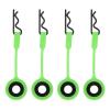 Qiilu Bodyps Scaled Car Body Bodyps 1/10 4PCS Bodypss:n & Silicone Bodyixedps Retaineror 1/10odel Car - Bodyp, Ensuring Dility (Green) view 3