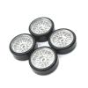 1/28 RC Car Spare Parts Metal Upgrade 27mm Two Width Two Narrow Drift Wheel Tyre(Black) view 2