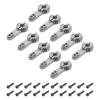 MECCANIXITY 10 Pcs Aluminum Servo Horn 25T Steering Arm 35mm Length Bright Gray Suitable for DIY RC Car/Boat/Airplanes Boat Model Accessories with 2 Pcs Screws view 1