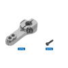 MECCANIXITY 10 Pcs Aluminum Servo Horn 25T Steering Arm 35mm Length Bright Gray Suitable for DIY RC Car/Boat/Airplanes Boat Model Accessories with 2 Pcs Screws view 3